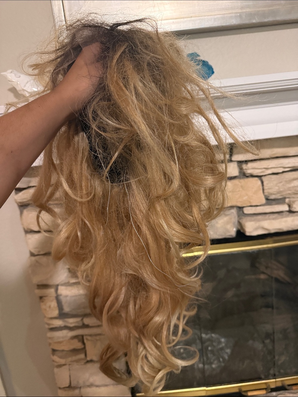 New Blonde Long Wavy Clip-In Hairpiece for Women